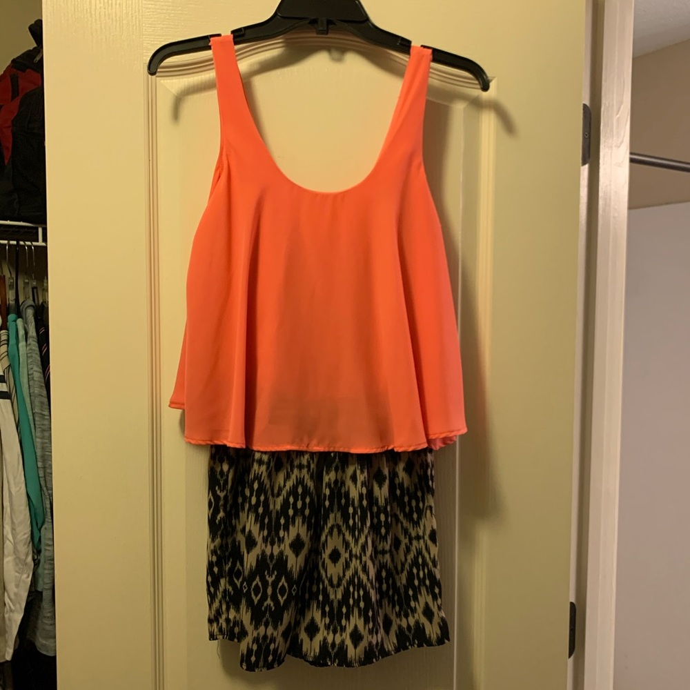 Pink top romper
